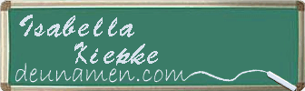 Isabella Kiepke Visitenkarte
